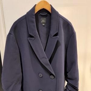 Armani Exchange Solid Navy Light Weight Blazer/Jacket.